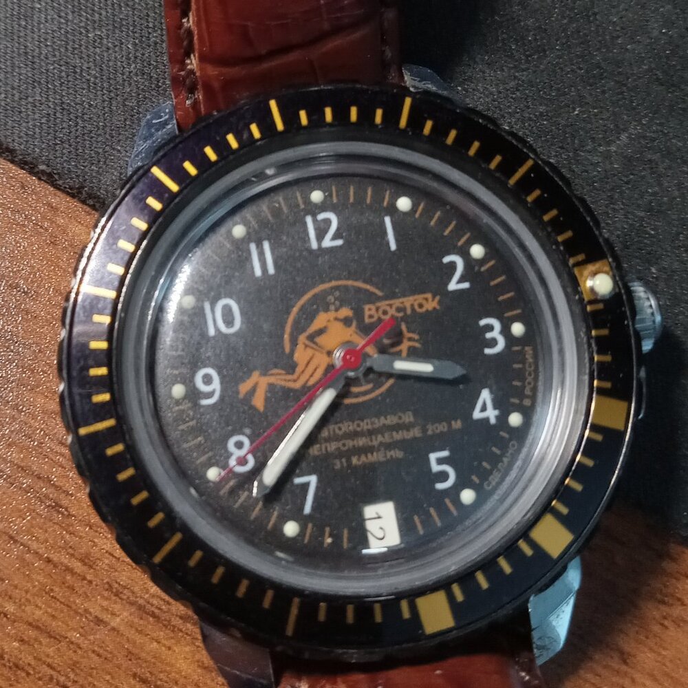 Vostok Amphibia Men's Diver Watch Scuba Dude Automatic